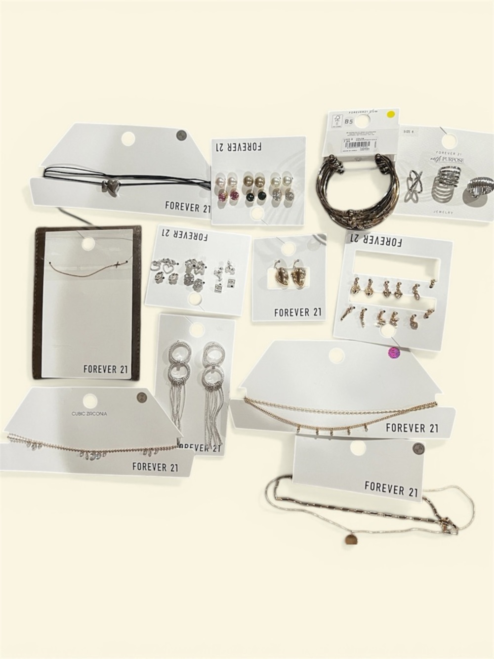Forever 21 Mixed Metal Jewelry Assortment - Gold & Silver